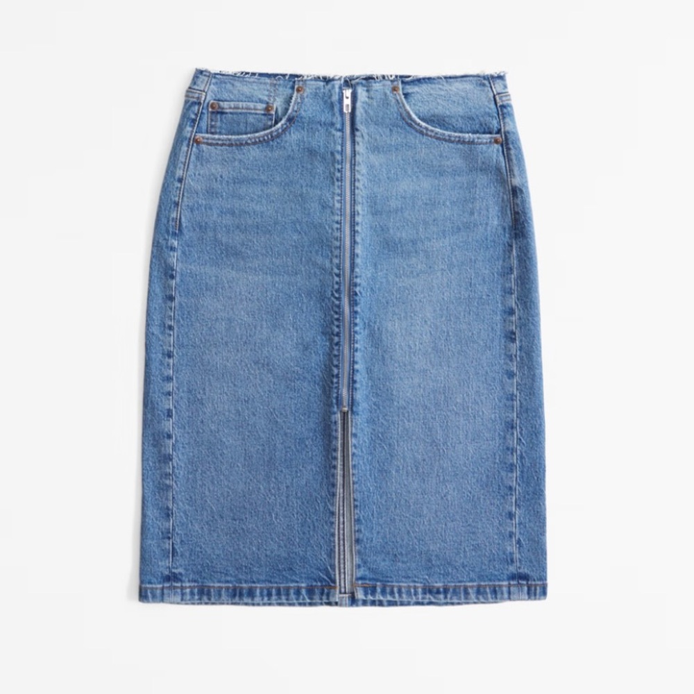 Abercrombie & Fitch Blue Denim Skirt